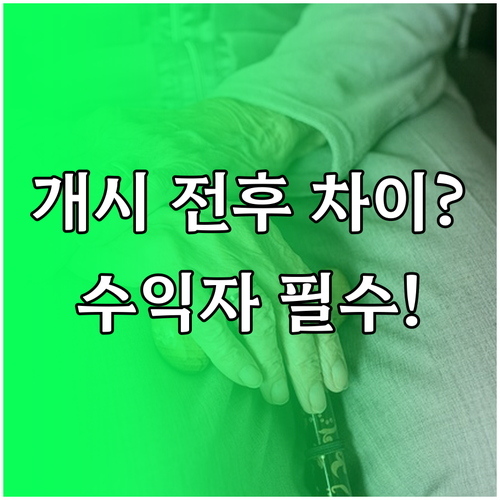 연금 개시 전후 삼성생명 연금보험 수..