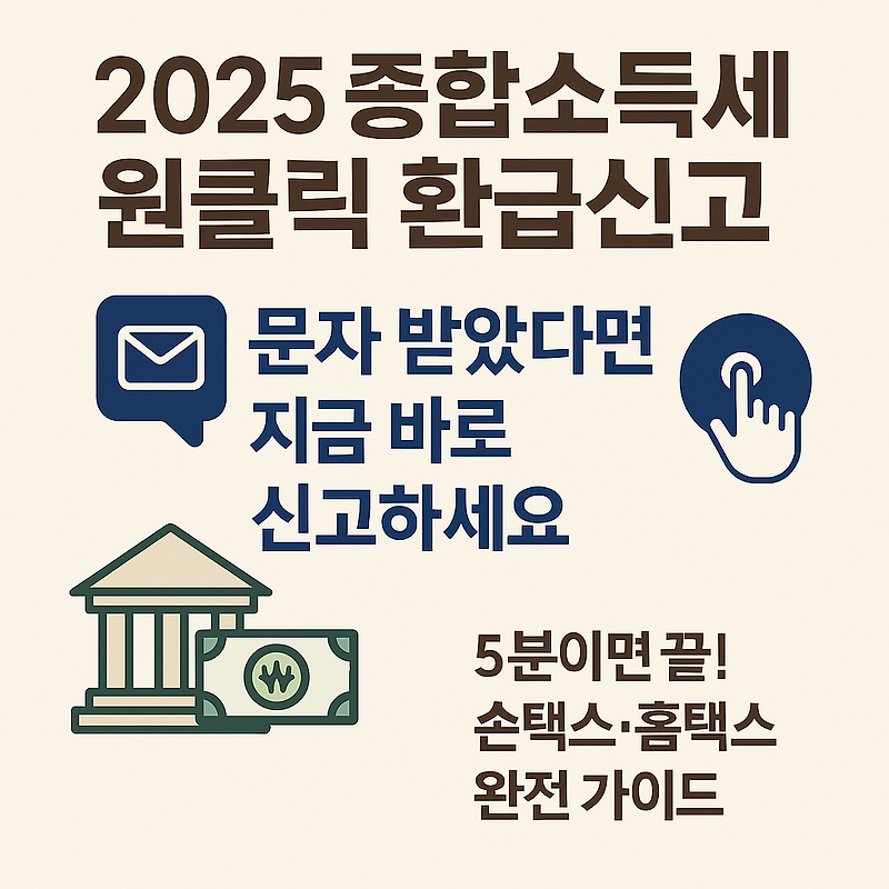 홈택스 원클릭 서비스 관련 이미지