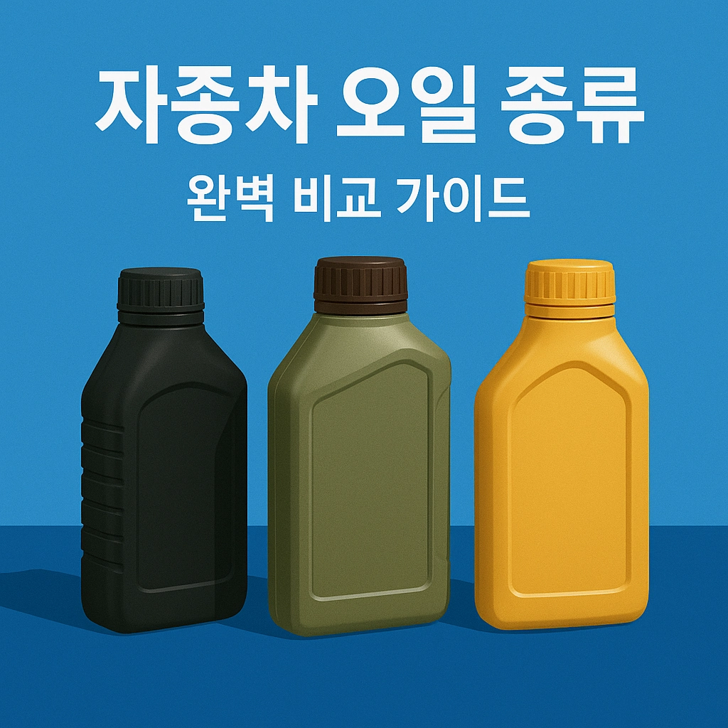 자동차 오일 종류 완벽 비교 가이드