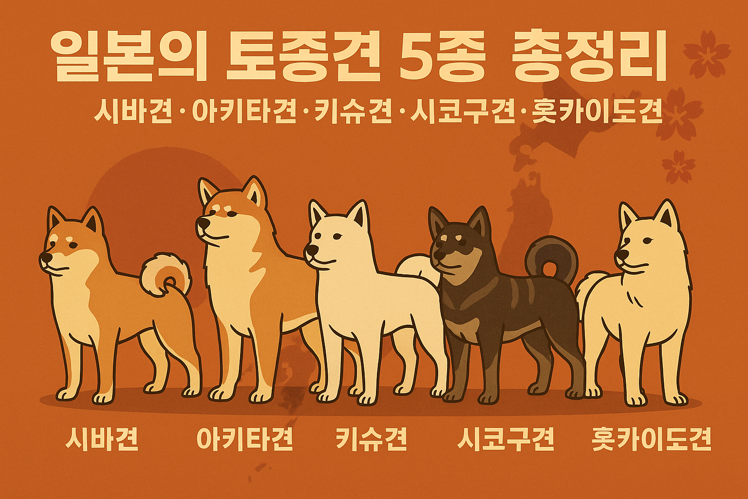일본의 토종견 5종 총정리 이미지