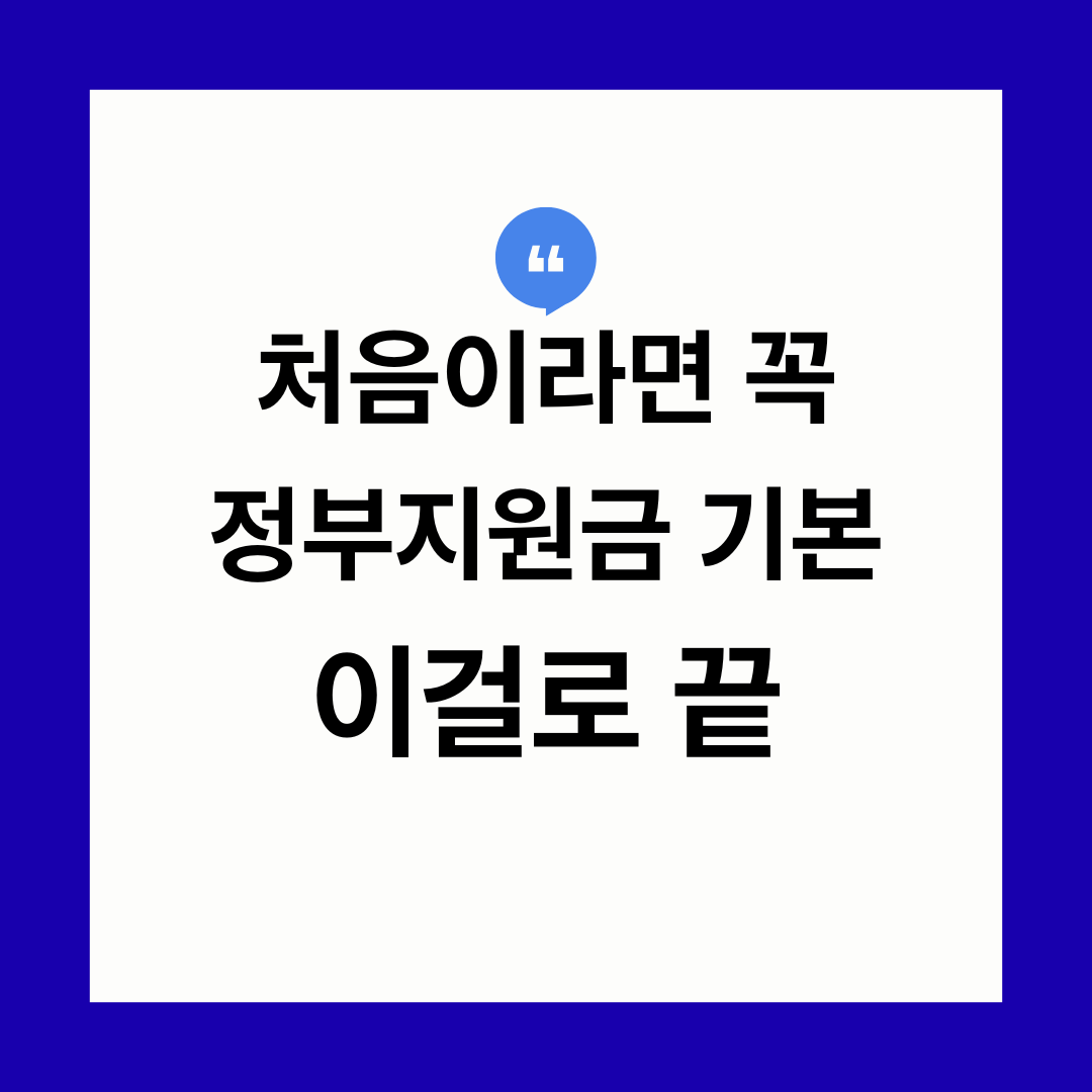 정부지원금 기본 개념과 확인 방법 초보자 가이드 2026