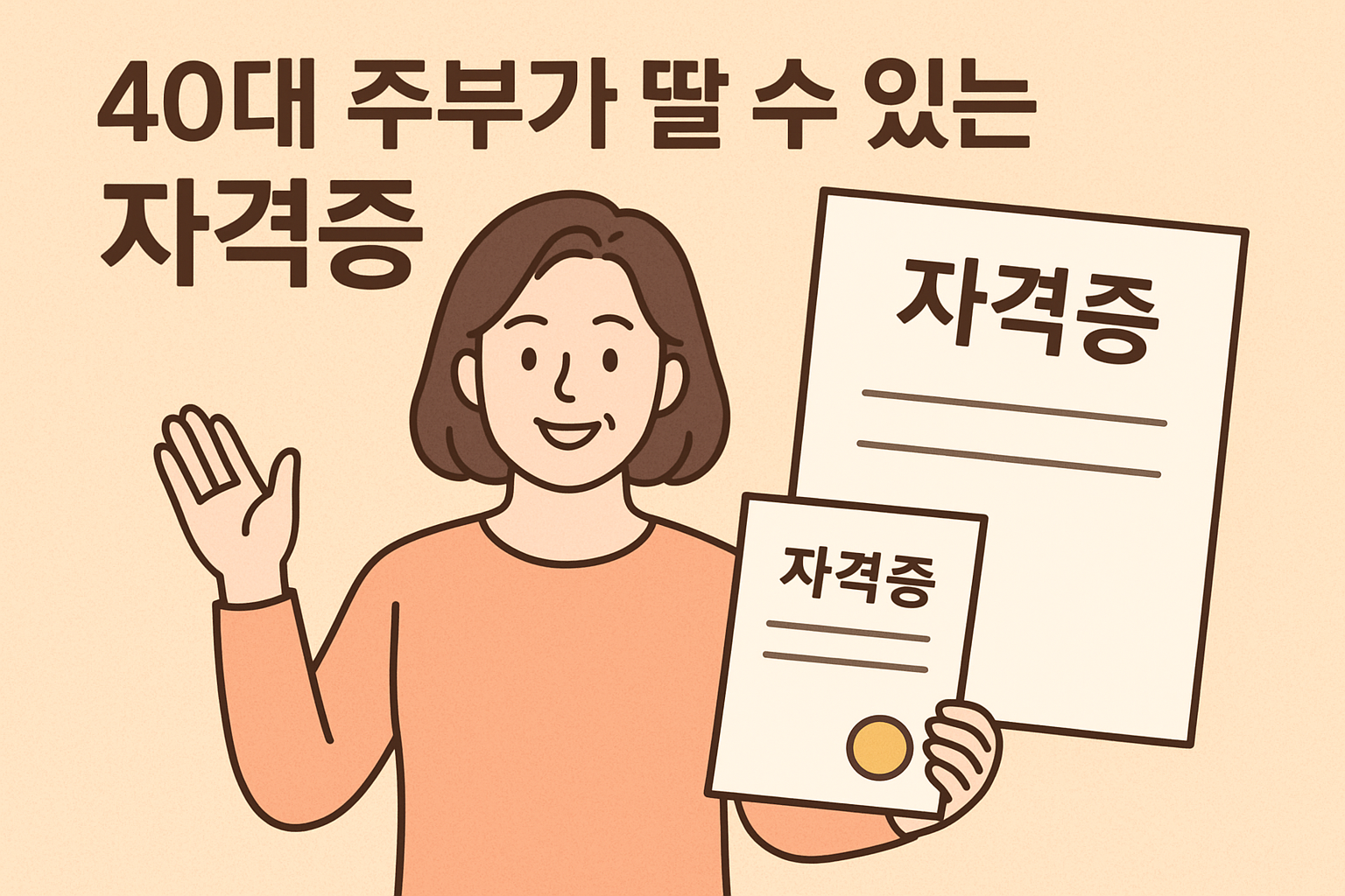 40대 주부가 딸수있는 자격증