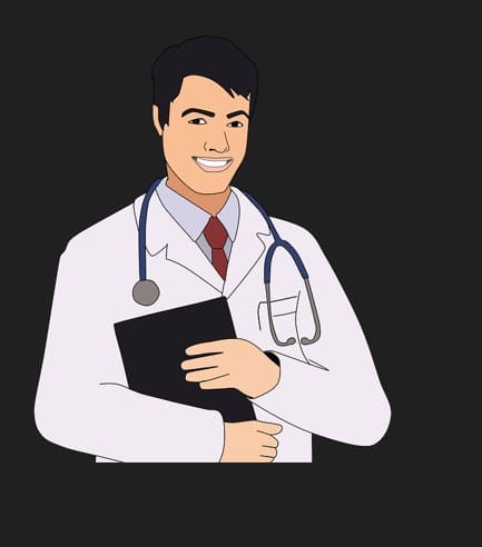 미소를짓고있는남자의사