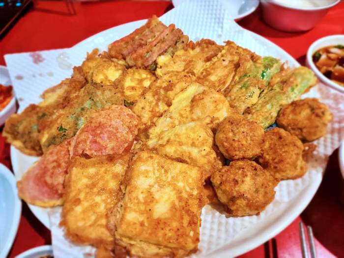 생방송 오늘저녁 부천 역곡상상시장 한국식 피자 빈대떡 맛집