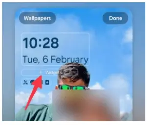 잠금 화면 위젯 추가하기