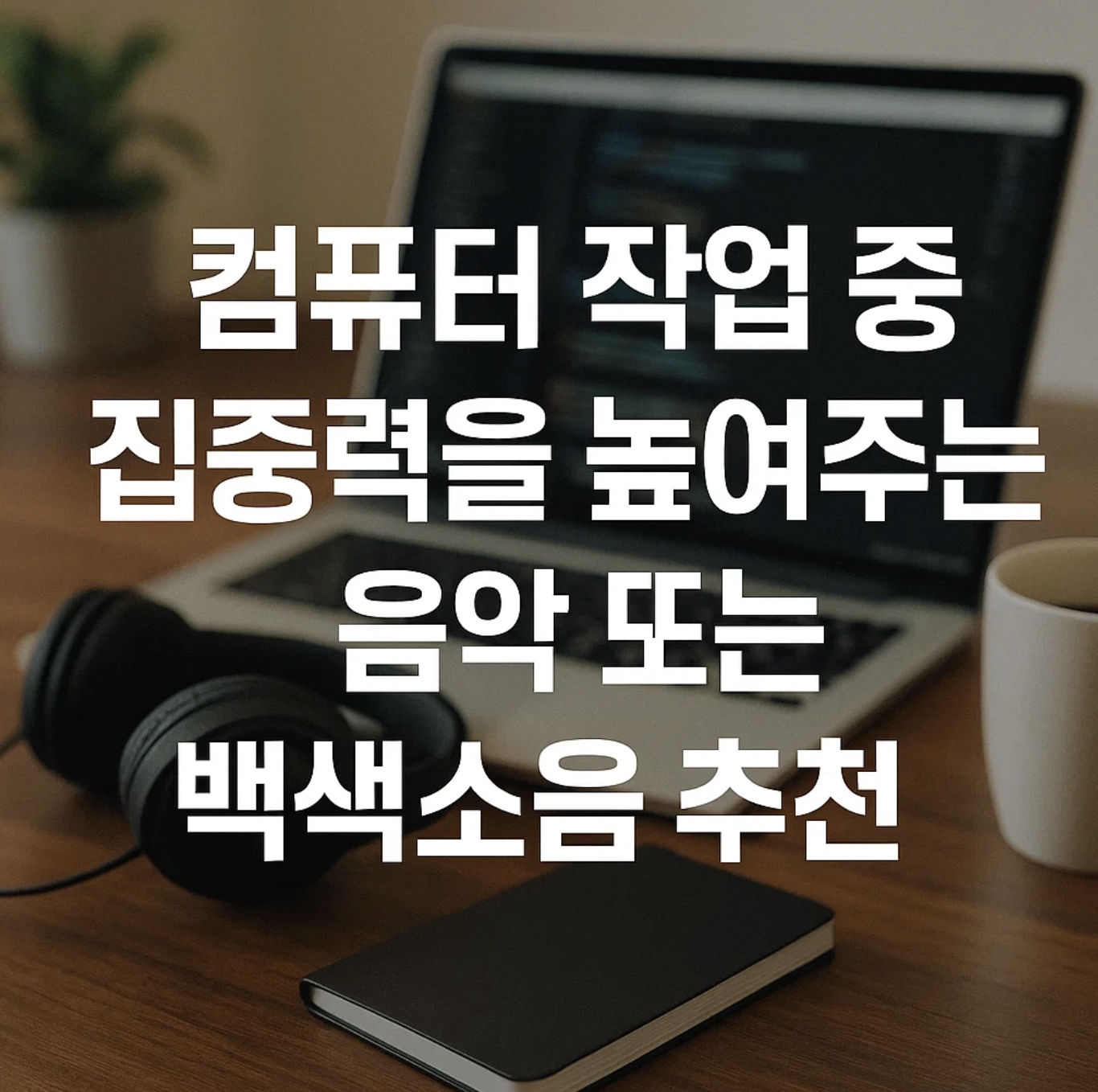 컴퓨터 작업 중 집중력을 높여주는 음악 또는 백색소음 추천