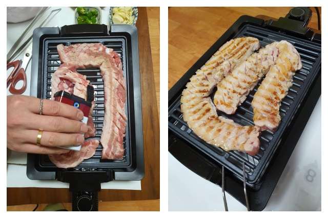 매일 테필그릴에 구워먹는 삼겹살