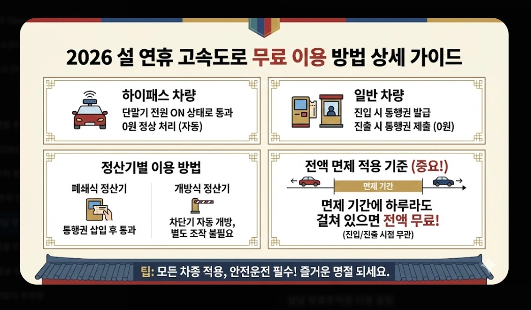 설날 무료주차장(2026 설날, 개방 기간, 전국 권역별)(+ 이용 꿀팁)