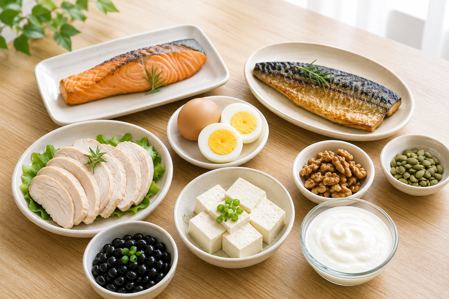 여성에게 필요한 단백질과 비타민 B12, 오메가3, 마그네슘 식품