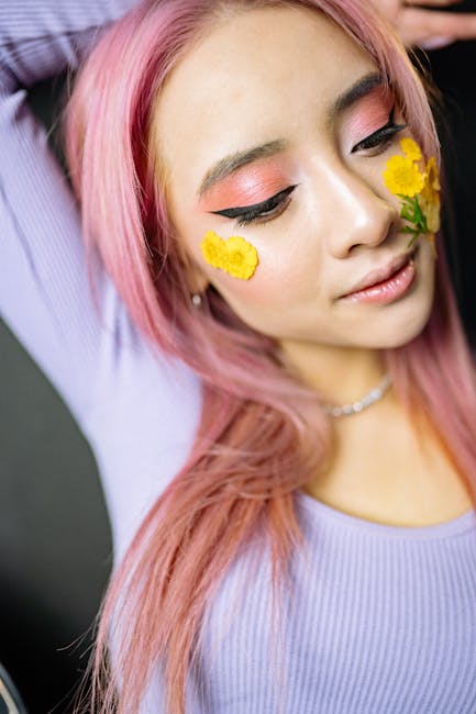 은은한 핑크 메이크업