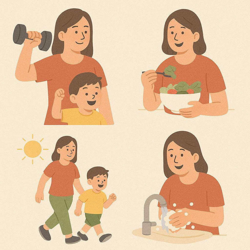 아이와 함께 실천하는 건강한 하루 만들기