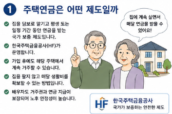 주택연금 가입조건 총정리｜집 한 채로 노후 생활비 받는 방법1