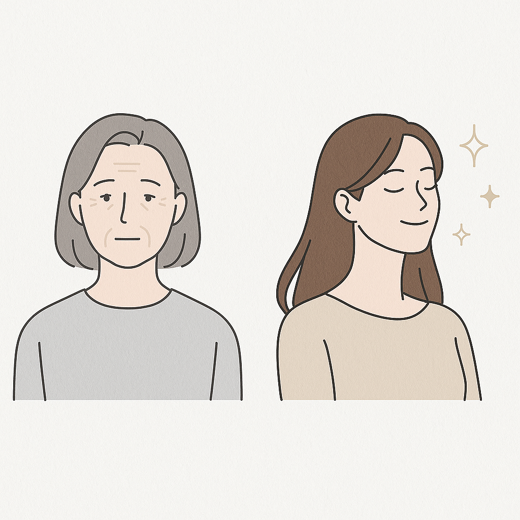 저속노화 vs 항노화 차이 비교