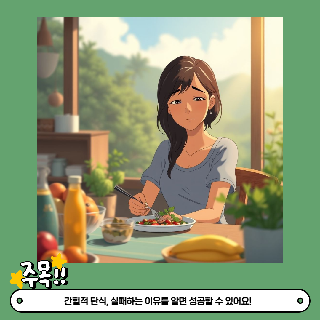 간헐적단식 실패원인분석