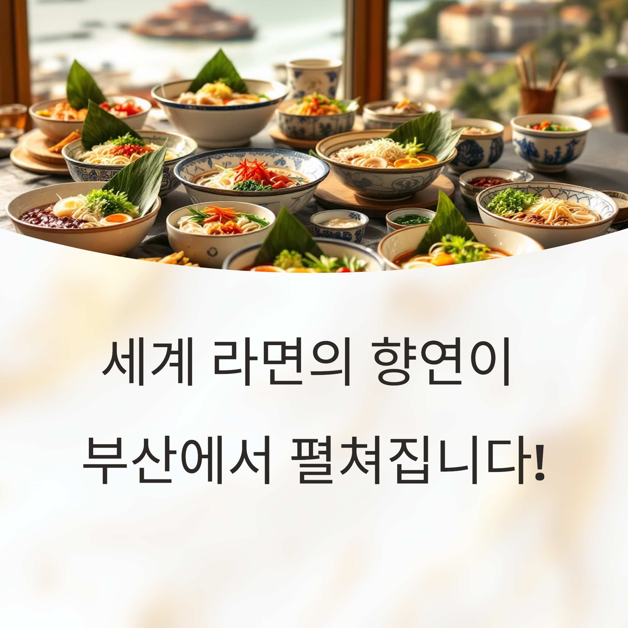 부산에서 펼쳐지는 세계라면축제