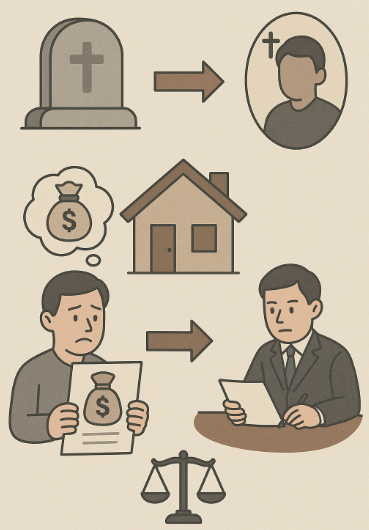 사망자 주소지 경매