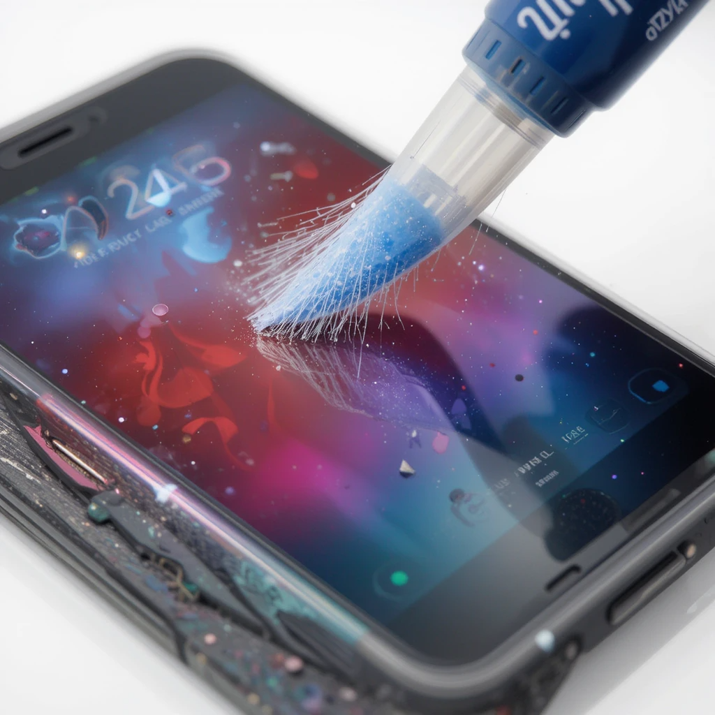 핸드폰액정 유막제거 렌즈클리너로 해결