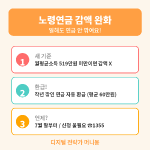 노령연금 감액 완화