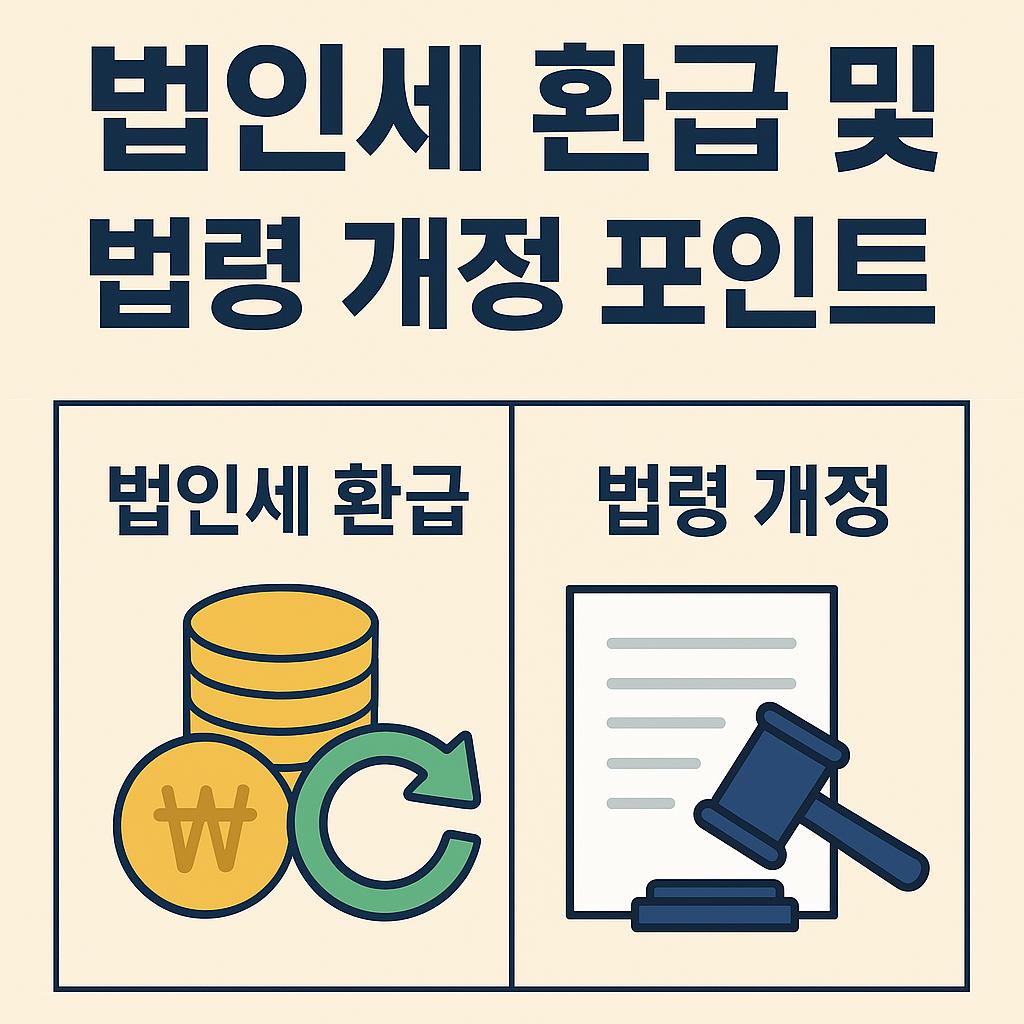 2025년 법인세 완벽 가이드: 계산부터 환급, 개정사항까지 총정리