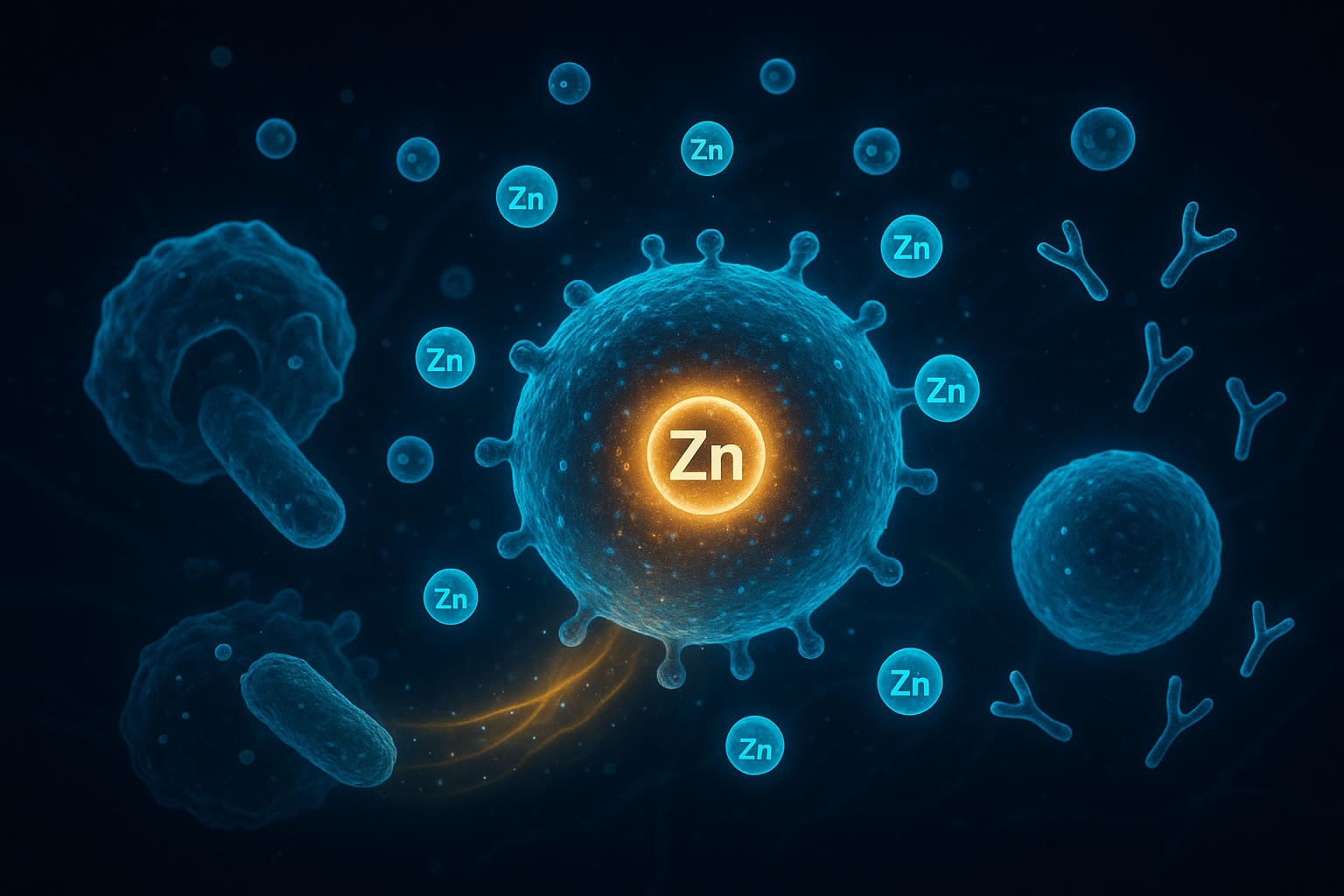 아연 이온이 면역세포 (T세포, 대식세포, NK세포)를 활성화