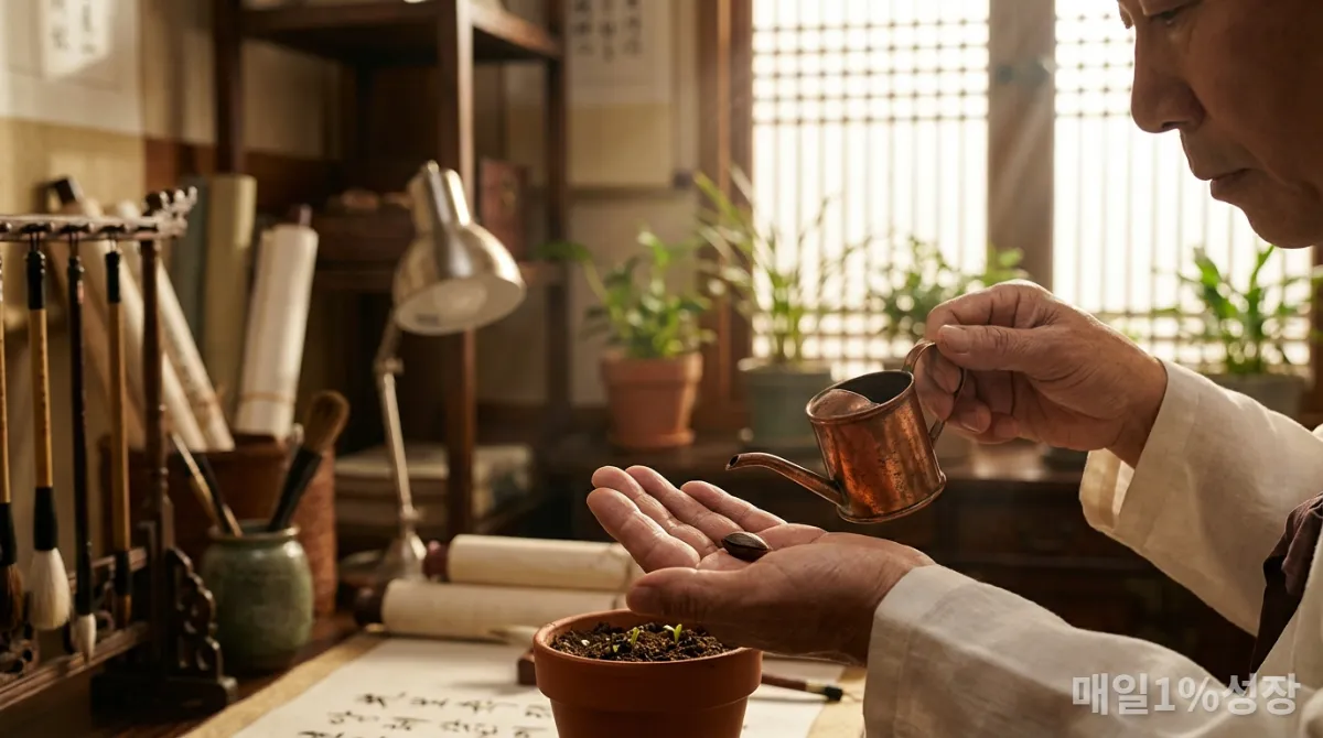 부의 마인드 씨앗을 부의 루틴으로 키우는 손