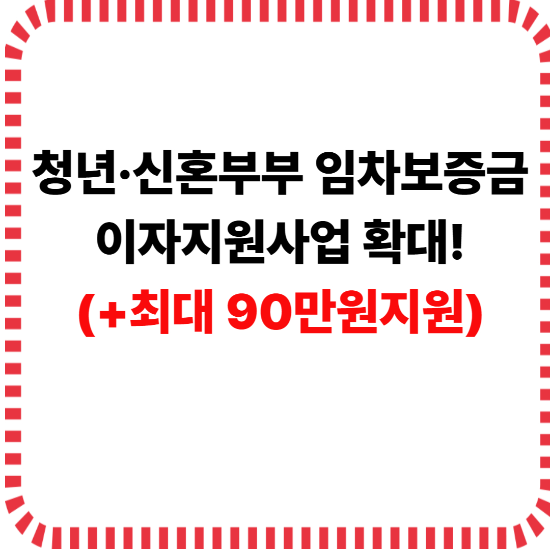 청년·신혼부부 임차보증금 이자지원사업