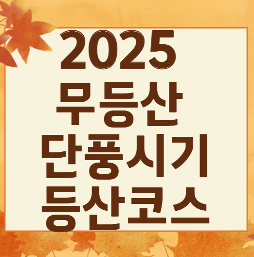 2025 무등산 단풍 절정시기 확인! 가을 BEST 등산코스 완전 정복