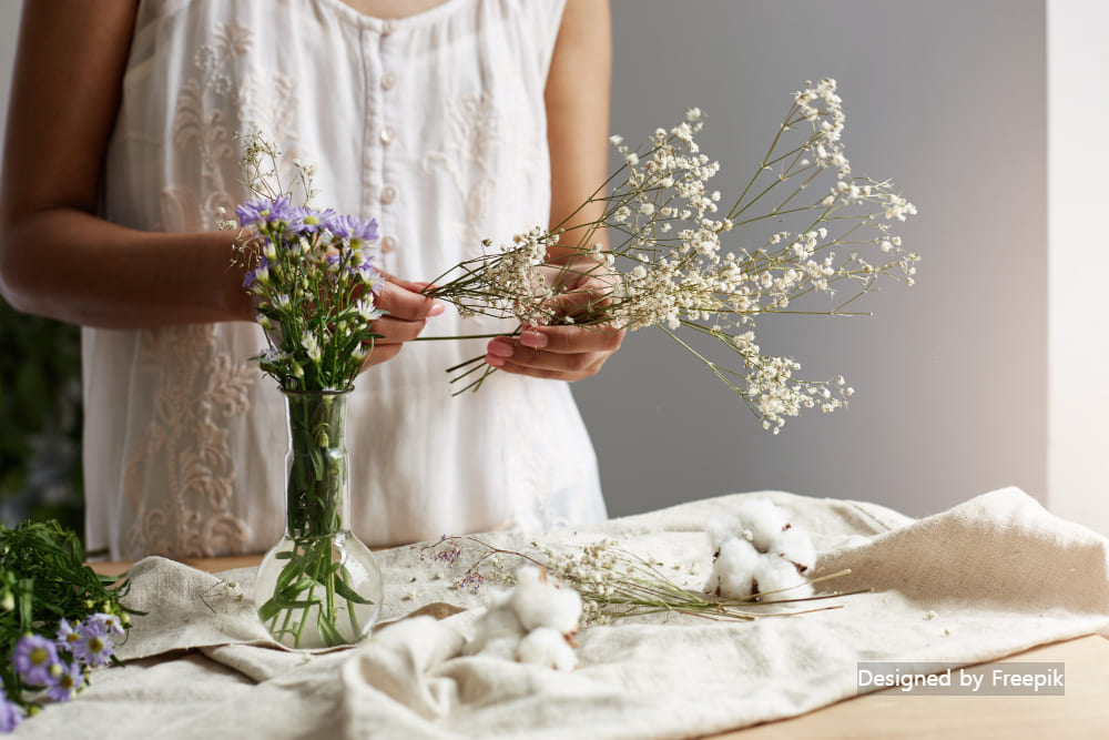 안개꽃 드라이플라워 만드는 법