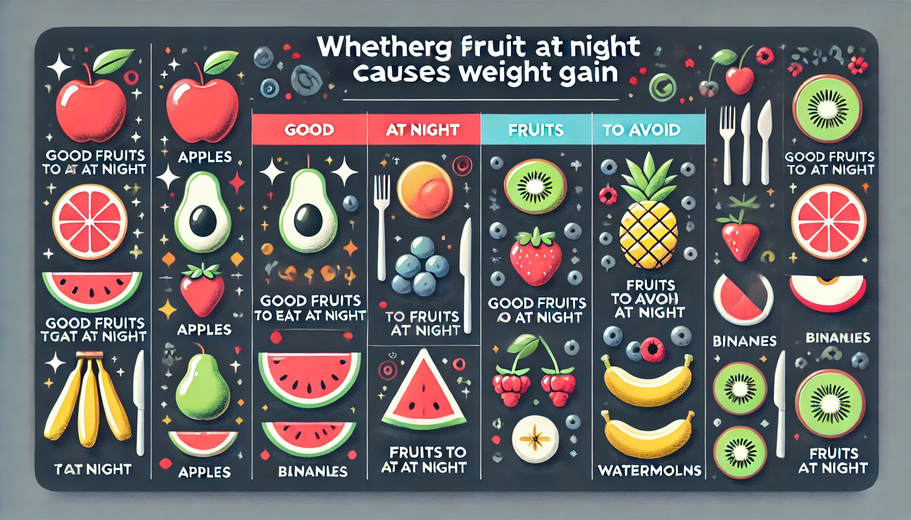 좋은 과일 vs 피해야 할 과일 인포그래픽