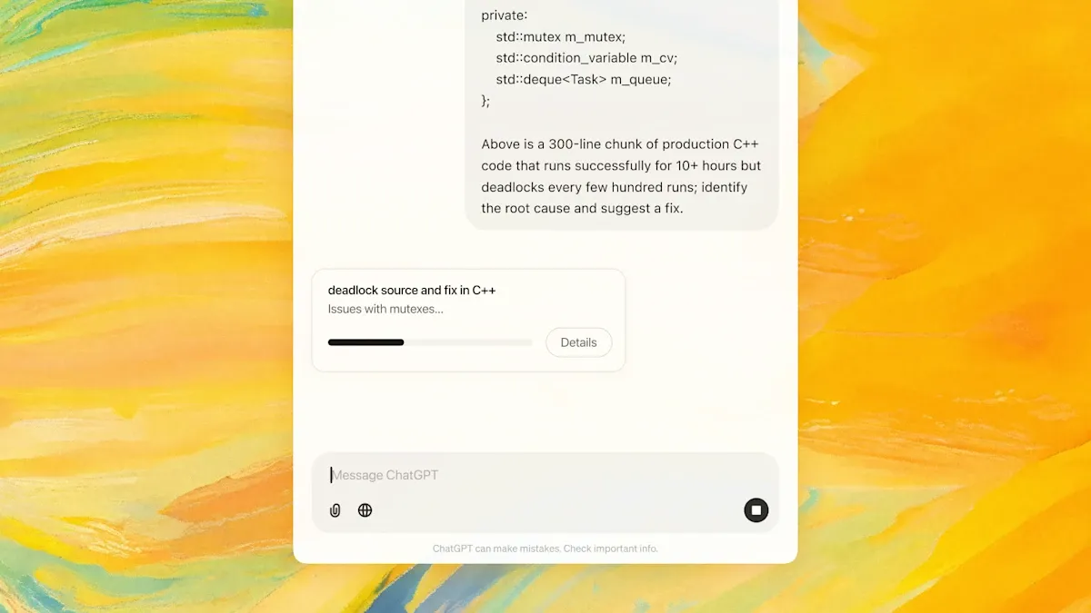 ChatGPT loading card