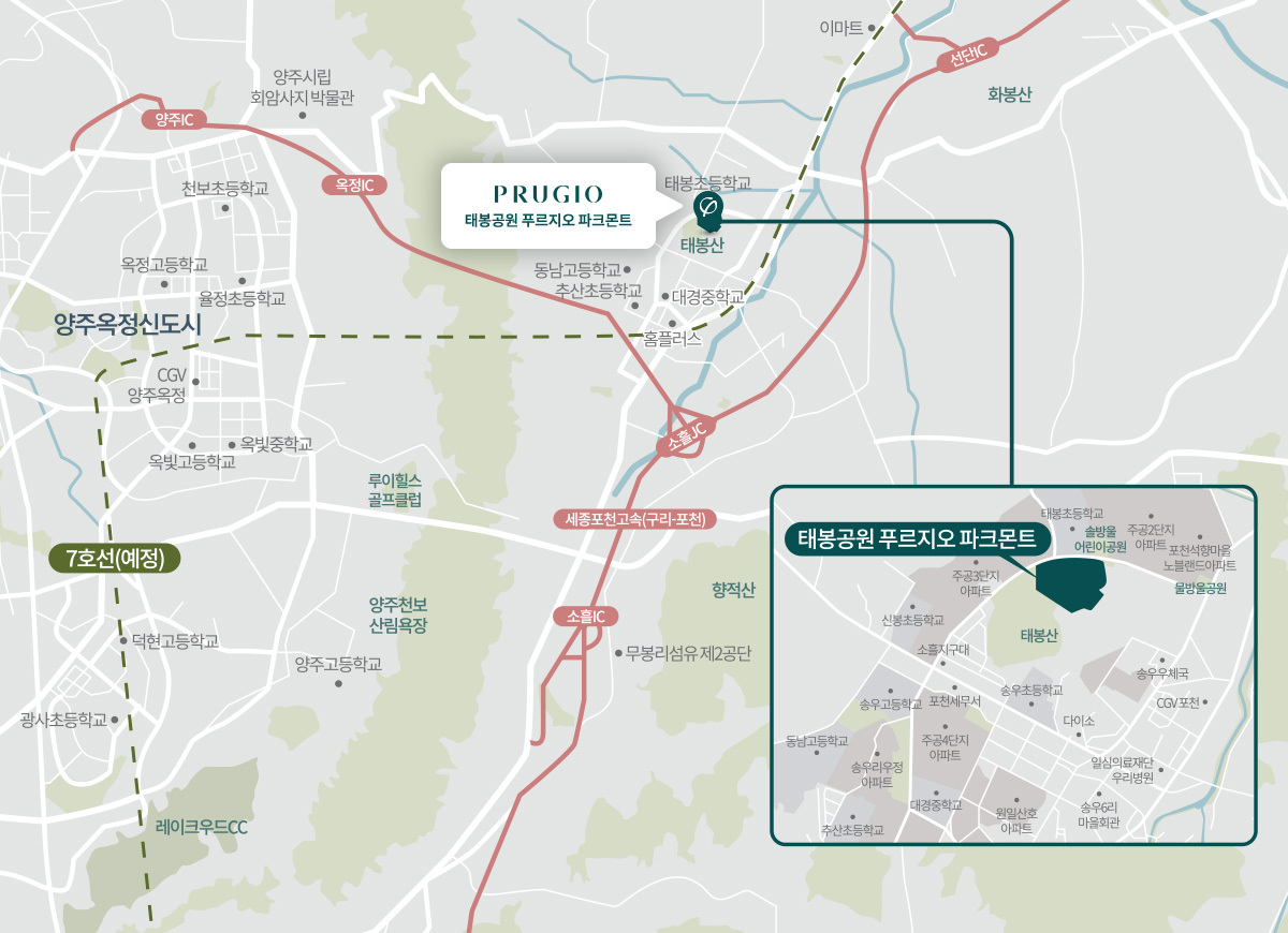태봉공원 푸르지오 파크몬트 입지환경