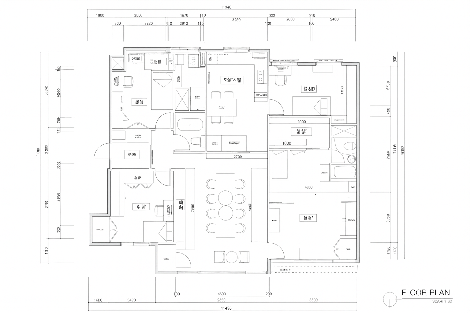 40평 아파트 인테리어 공간 설계