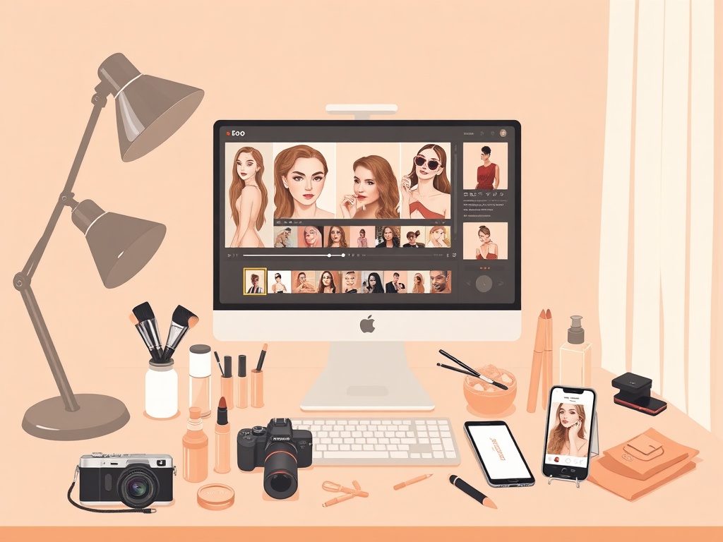 소셜 미디어와 콘텐츠 제작 관련 사진