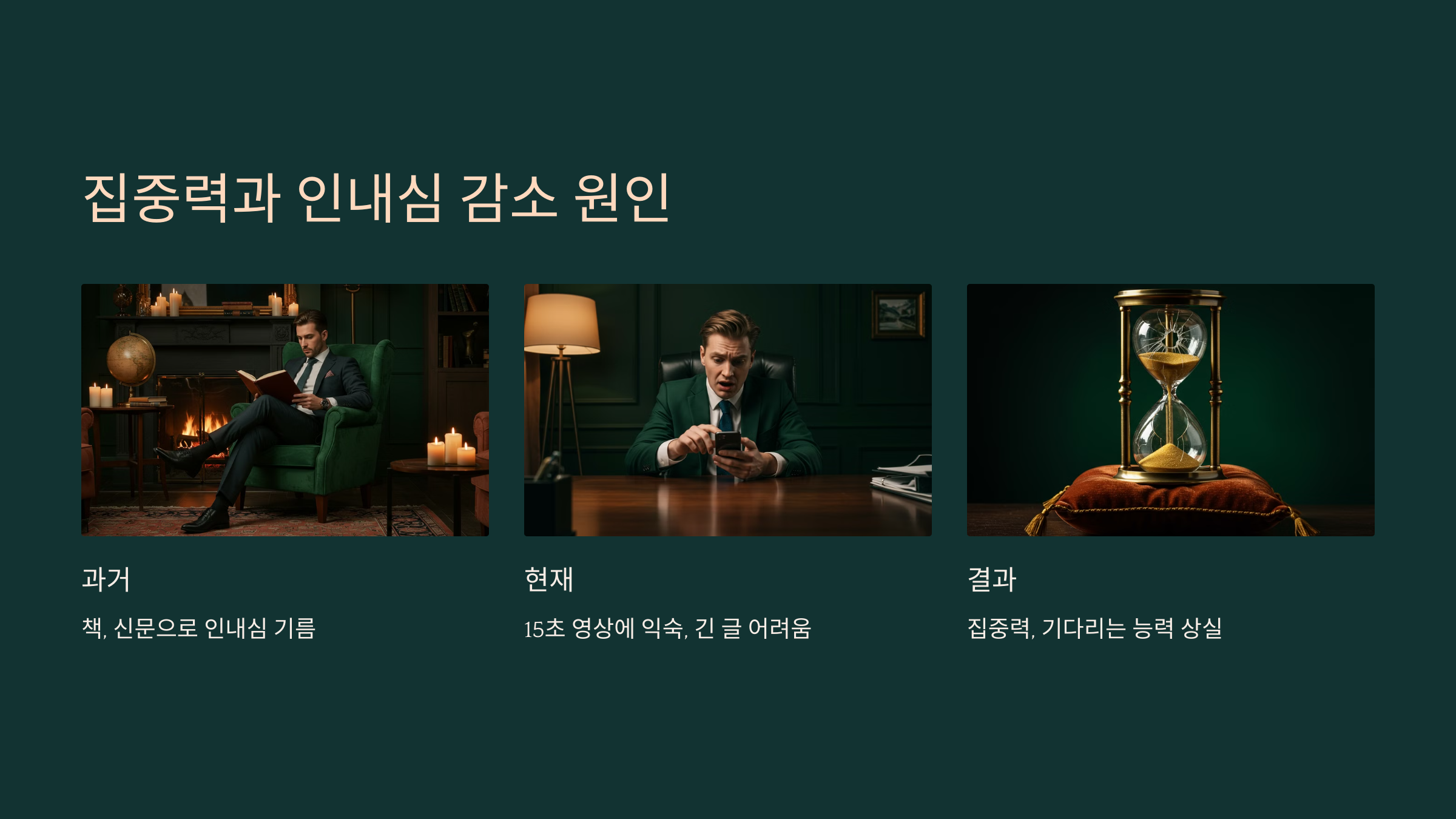 5. 집중력과 인내심 감소의 원인