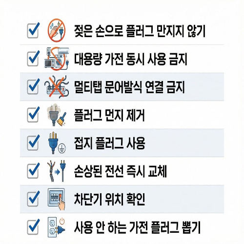 주방 전기 안전, 누전·과부하 예방하고 전기료 절약하는 법