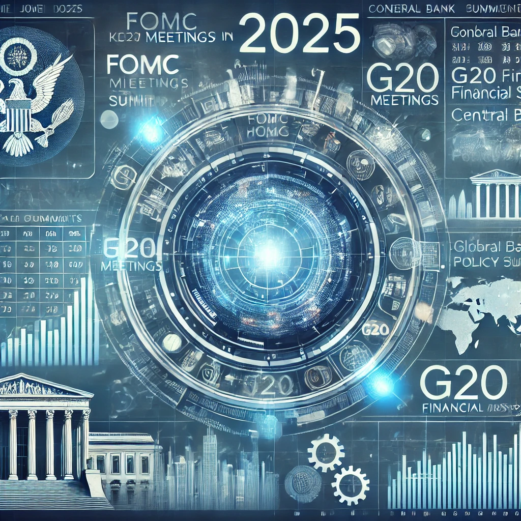 2025년 세계 주요 금융 회의 일정과 관련된 이미지