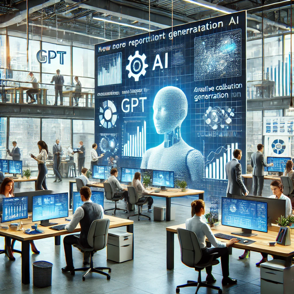 생성형AI가 직장에서 적용되는 관련 이미지