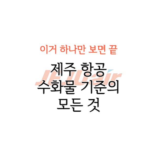 제주항공 수화물
