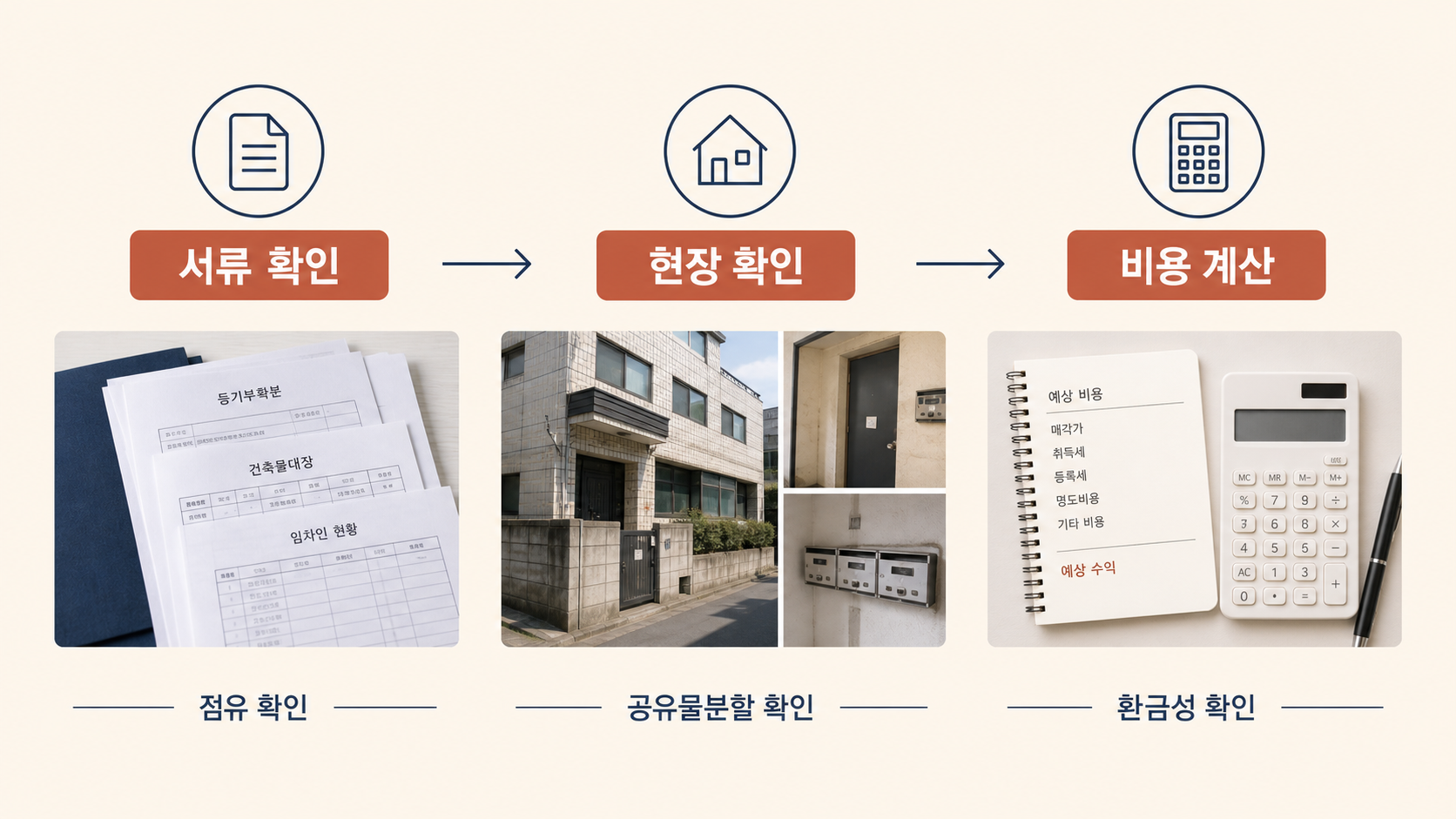 점유부터 환금성까지의 경매 검토 순서