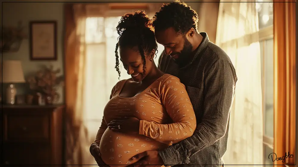 임신-극초기-증상을-느끼고-행복해하고-있는-부부의-아름다운-모습