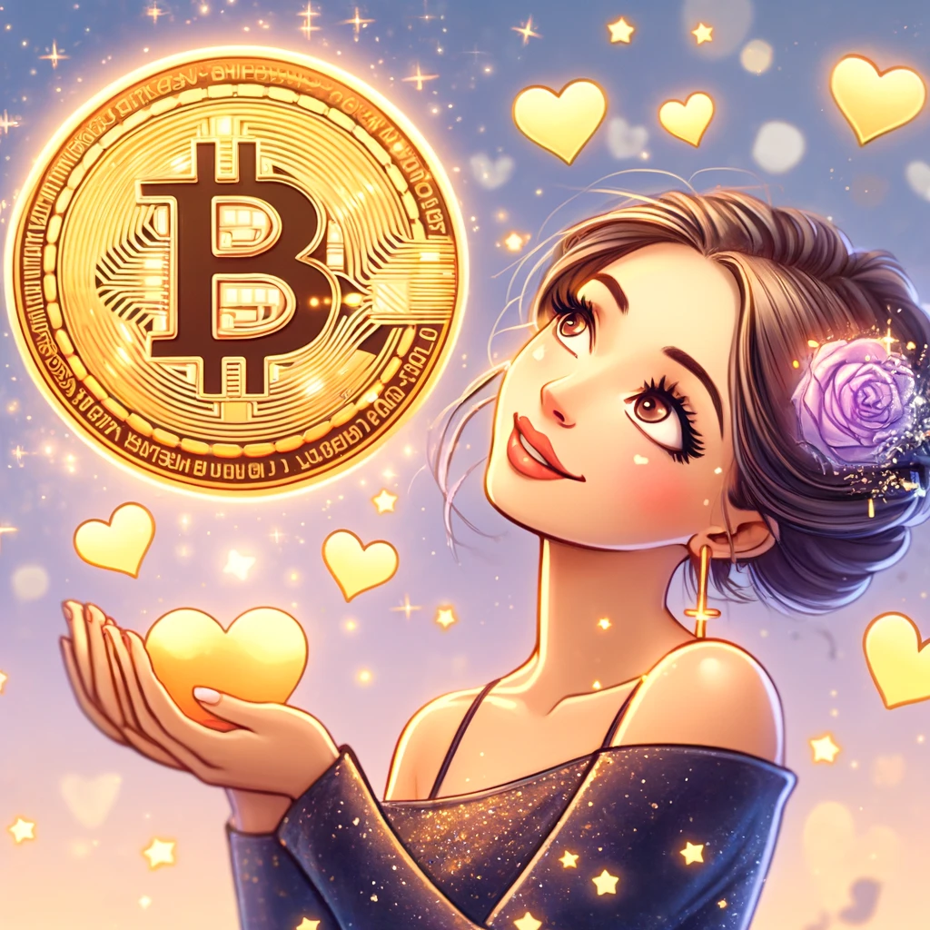 비트코인과-사랑에-빠진-여인