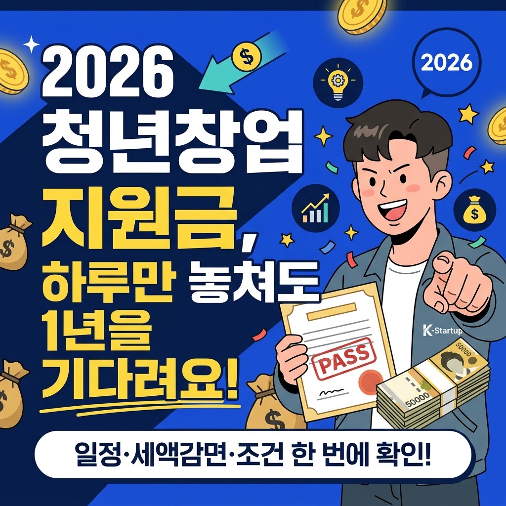 2026 청년창업지원금 신청방법: 최대 1억 원 지원과 세액감면 혜택 한 번에 챙기기 관련사진