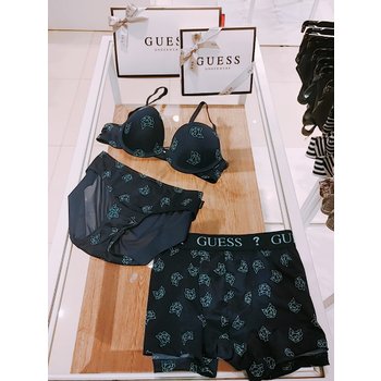 게스언더웨어 플라워 나염 남여커플속옷세트 GLK0R1R5