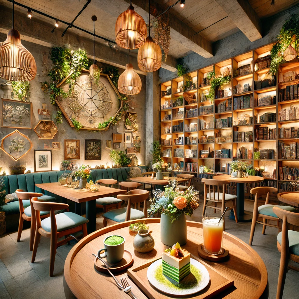 타이난의 아름다운 테마 카페 인테리어와 대표 메뉴