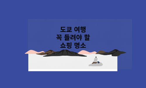 도쿄 쇼핑 명소