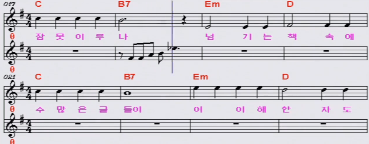 이장희 그건 너 악보