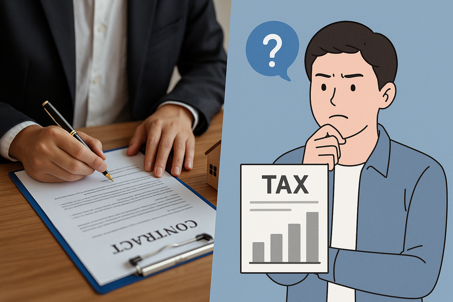 부동산 계약서에 명시된 매매가, 세금 신고