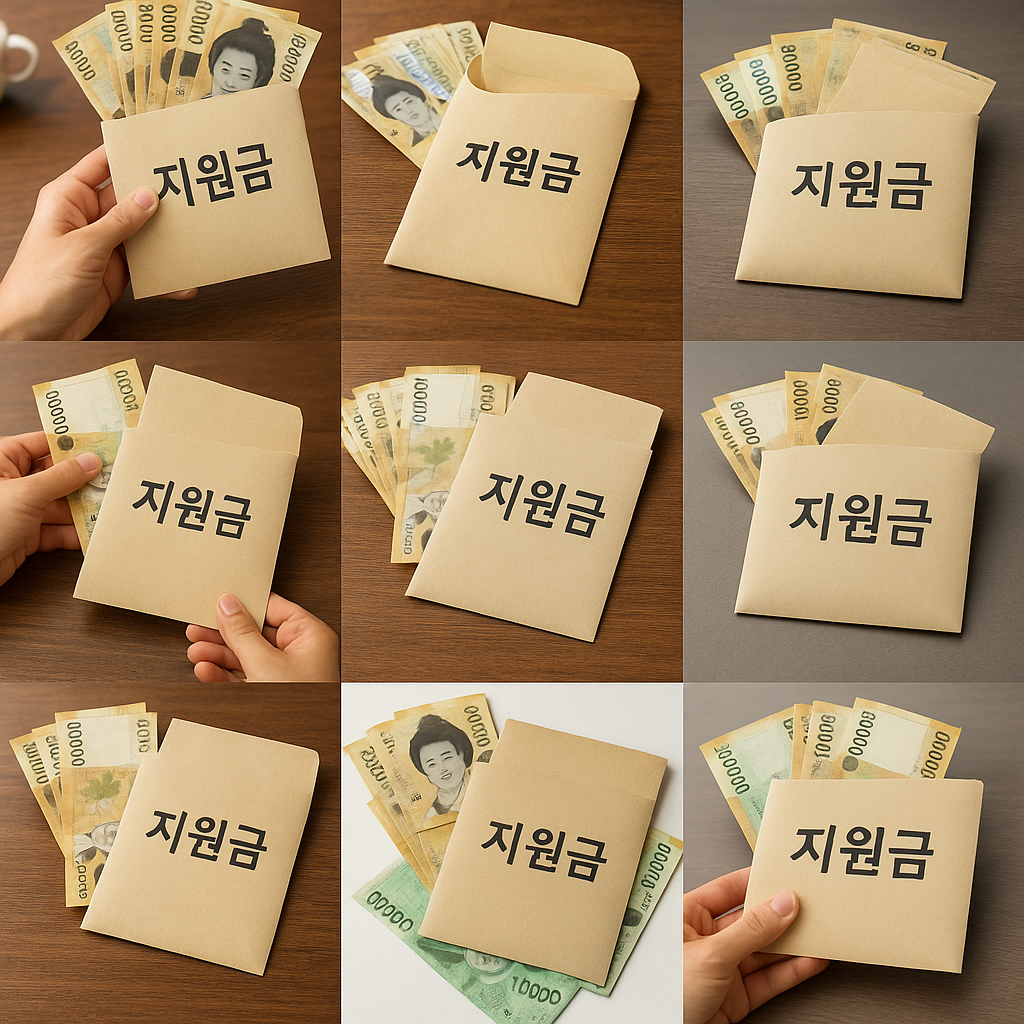 지원금 관련 사진