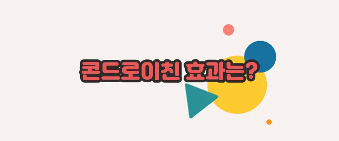 콘드로이친 1200mg 하나씩 확인해보죠