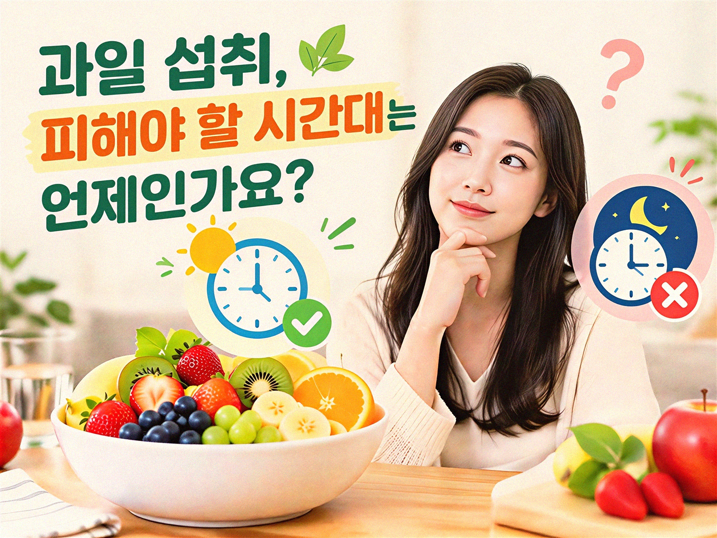 과일, 언제 먹는 게 가장 좋을까? 궁금증 해결